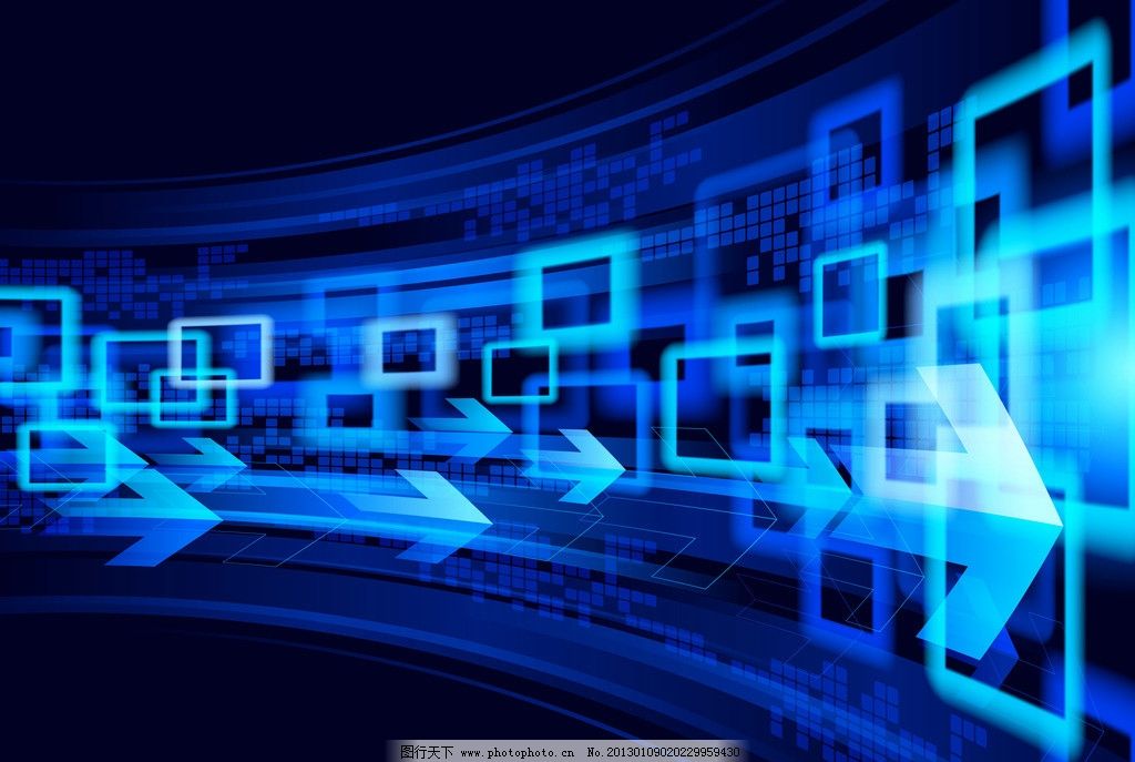 動感時尚的藍色背景圖片